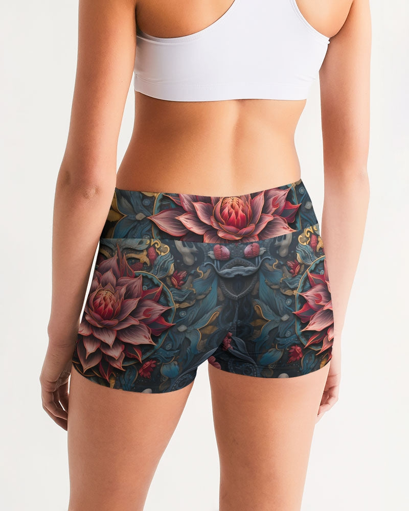 Lotus Women's Mid-Rise Yoga Shorts