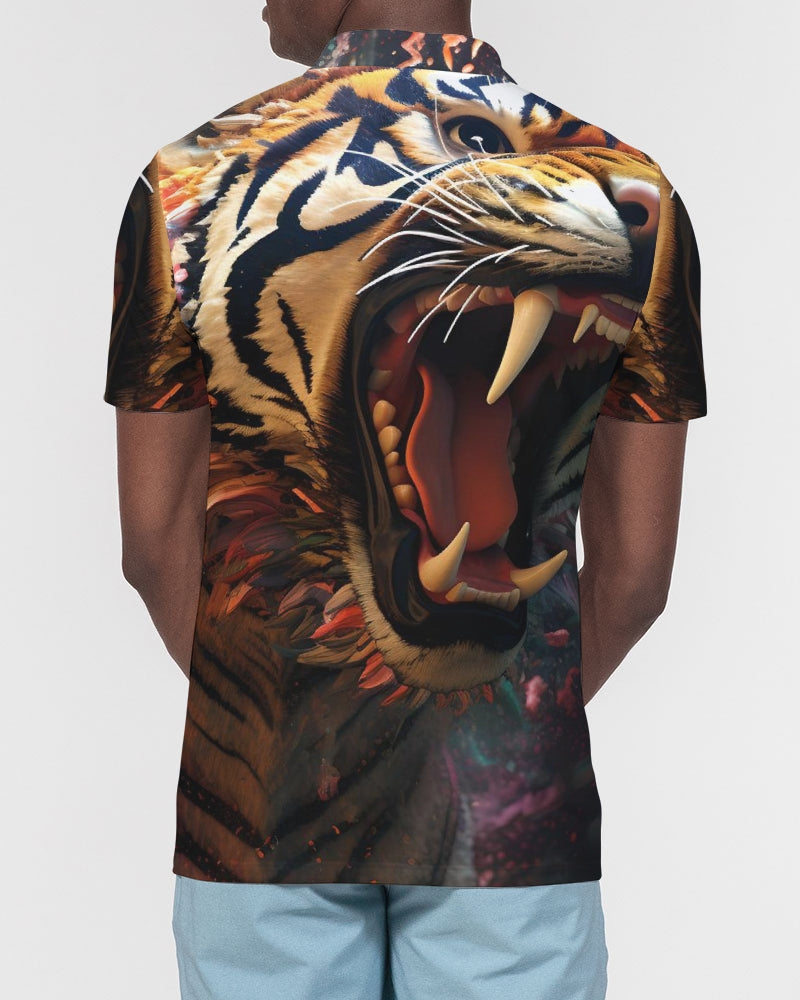 Tigerblood Men's Slim Fit Short Sleeve Polo