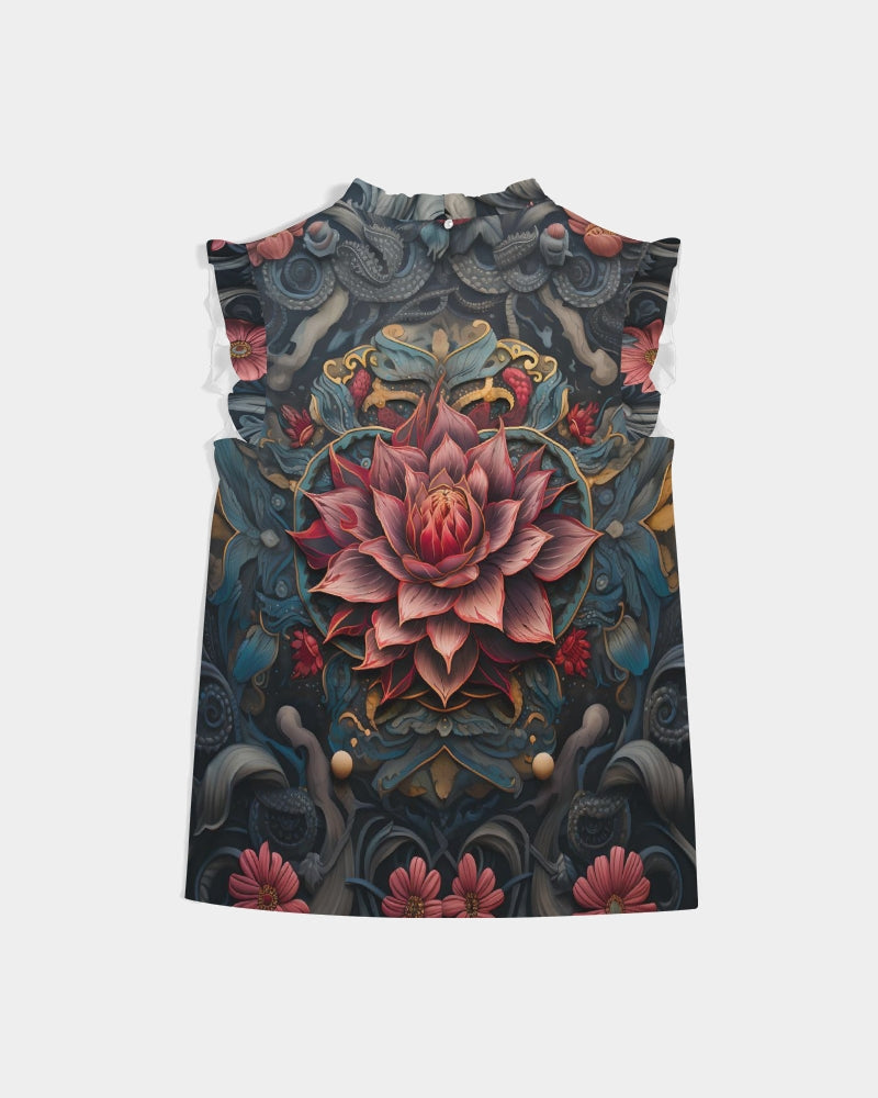 Lotus Women's Ruffle Sleeve Top