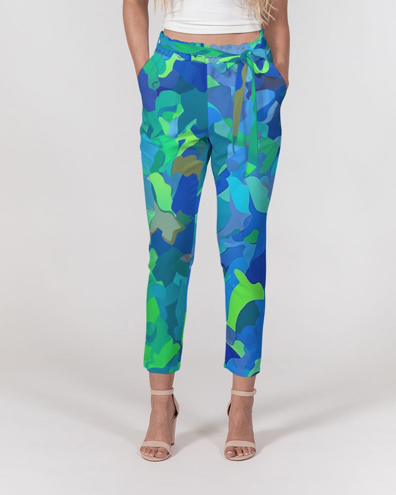 Atlantis Camo Women's Belted Tapered Pants