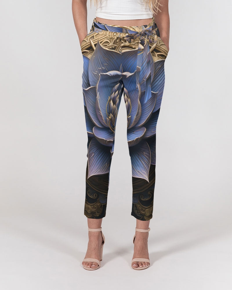 Lotus Women's Belted Tapered Pants
