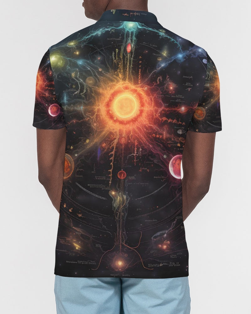 Solar Men's Slim Fit Short Sleeve Polo