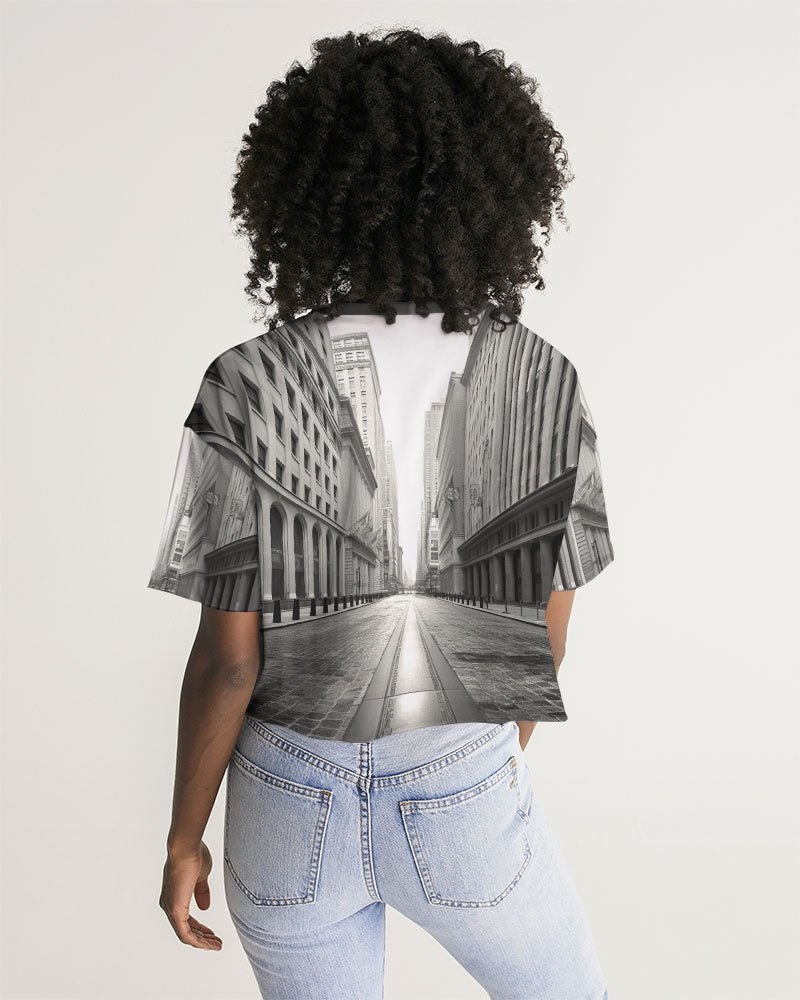 Wallstreet Women's Lounge Cropped Tee