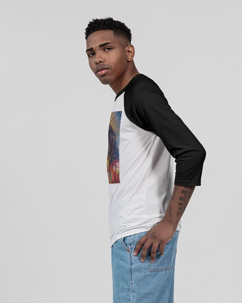 Saved Unisex Three-Quarter Sleeve Baseball Tee | Bella + Canvas