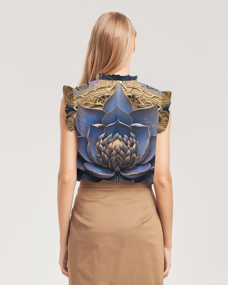 Lotus Women's Ruffle Sleeve Top