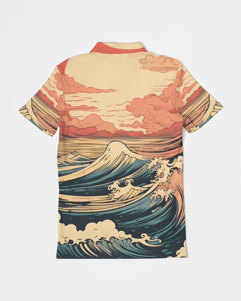 Tropical Haze Men's Slim Fit Short Sleeve Polo