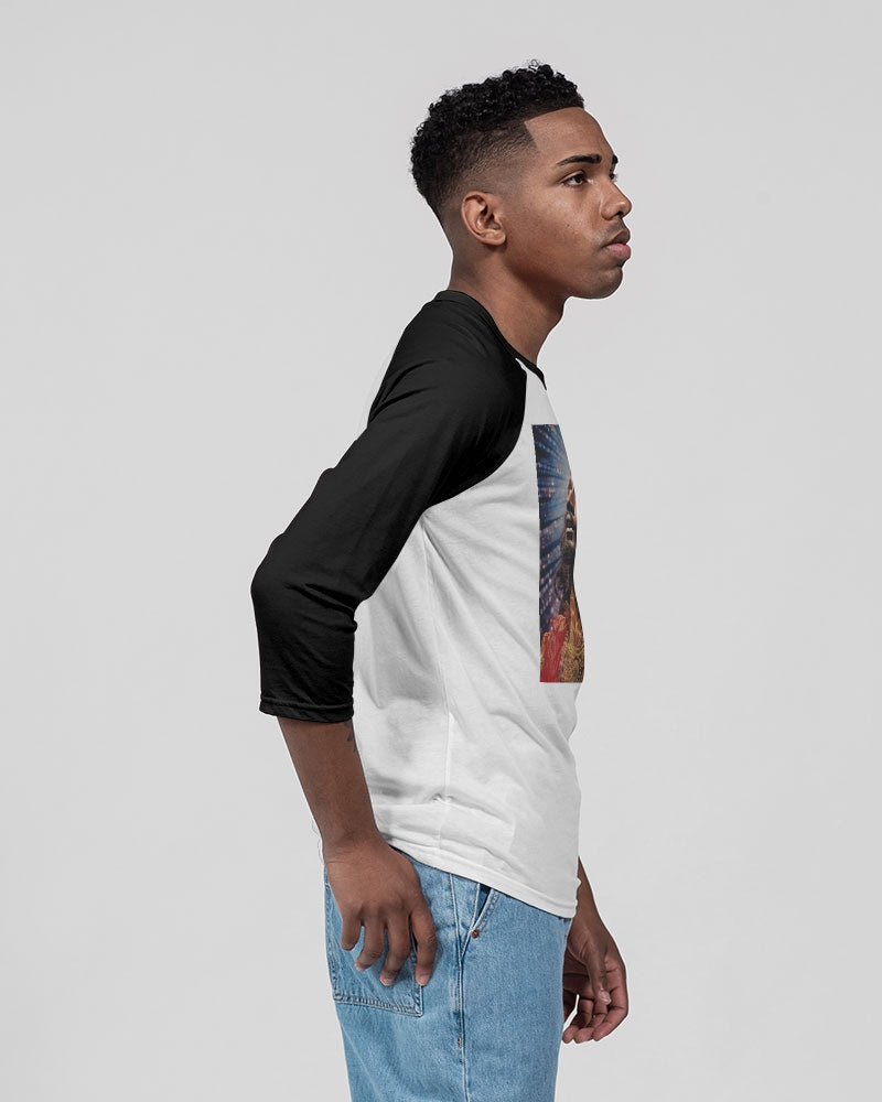 Saved Unisex Three-Quarter Sleeve Baseball Tee | Bella + Canvas