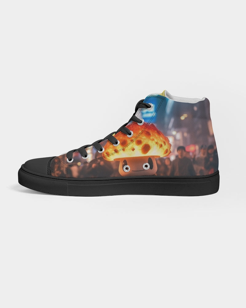 Mellow Mush Men's Hightop Canvas Shoe - Black