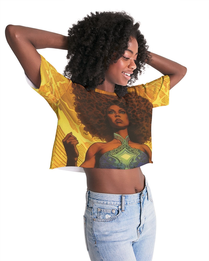 June Women's Lounge Cropped Tee
