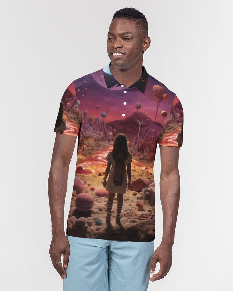 OUTSIDE Men's Slim Fit Short Sleeve Polo