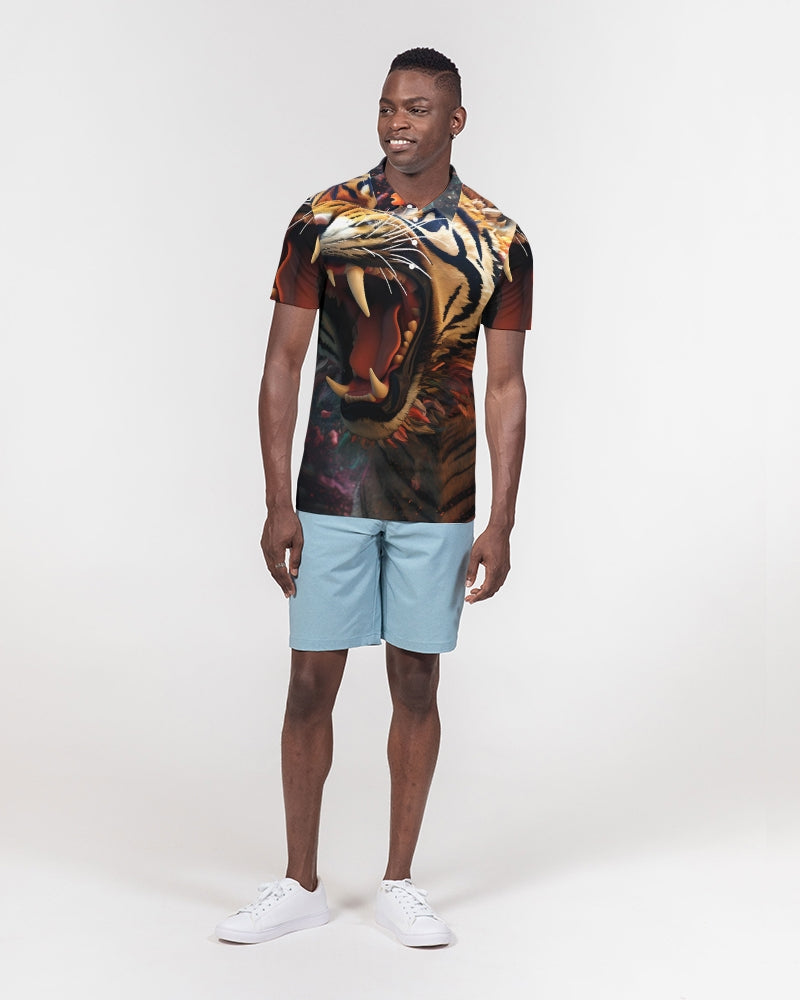 Tigerblood Men's Slim Fit Short Sleeve Polo