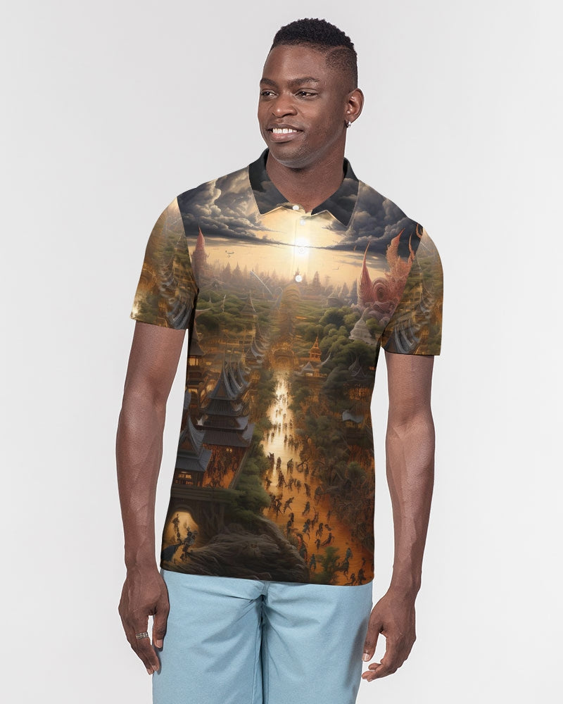 Siam Men's Slim Fit Short Sleeve Polo