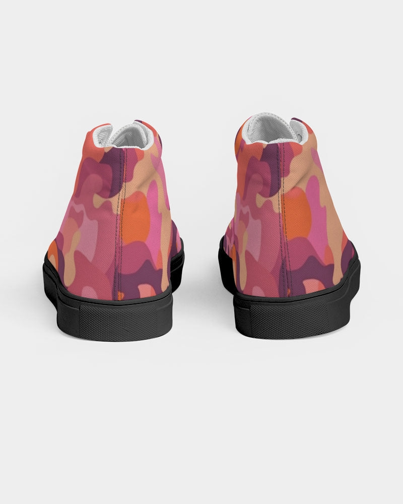 Op Camo Women's Hightop Canvas Shoe - Black