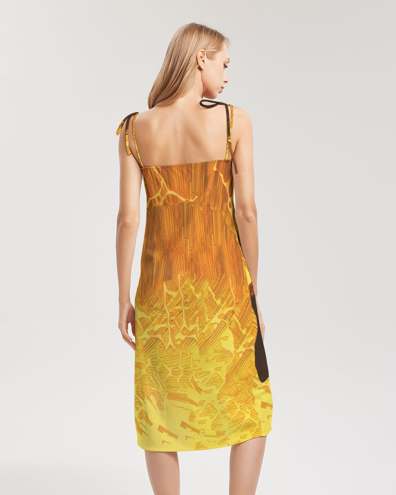 June Women's Tie Strap Split Dress