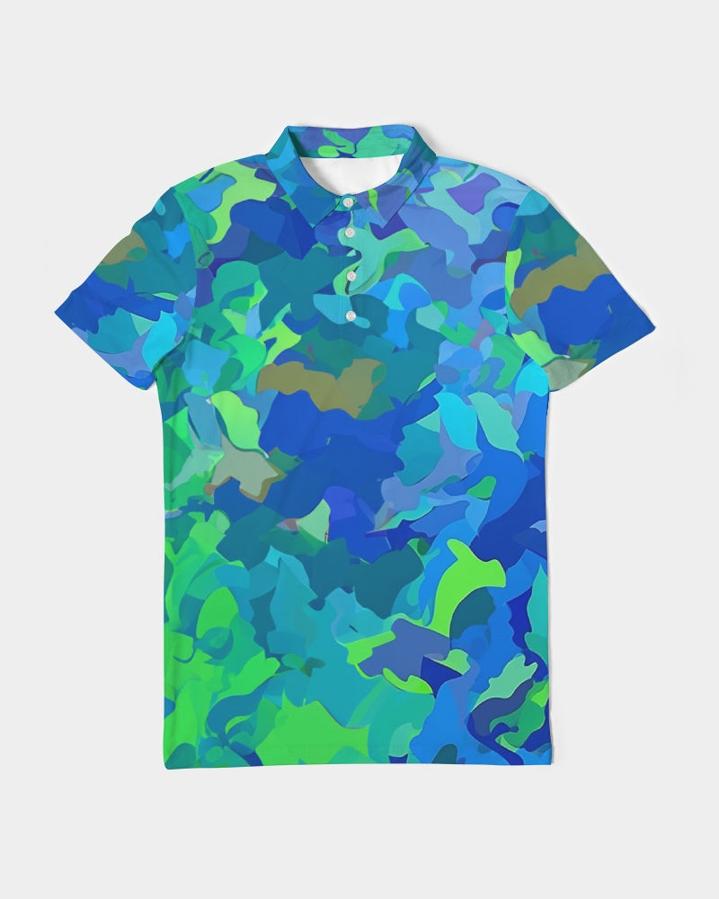 Atlantis Camo Men's Slim Fit Short Sleeve Polo