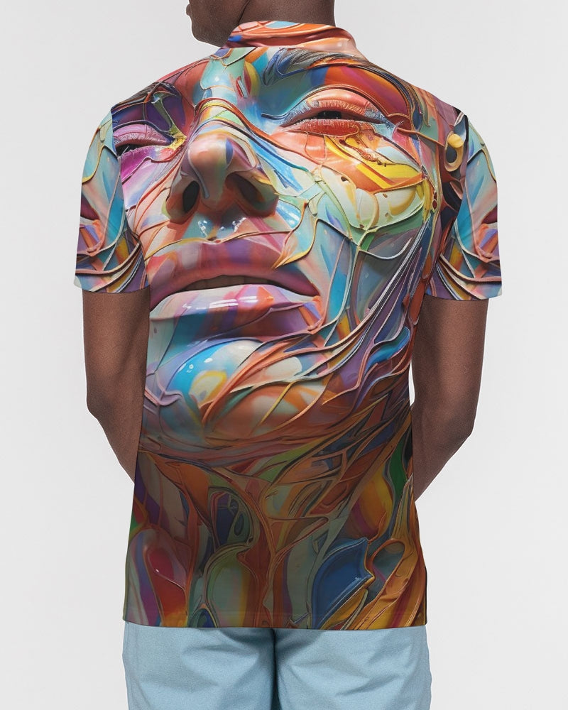Hard in the Paint Men's Slim Fit Short Sleeve Polo