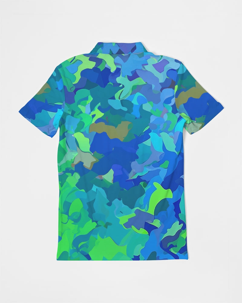 Atlantis Camo Men's Slim Fit Short Sleeve Polo