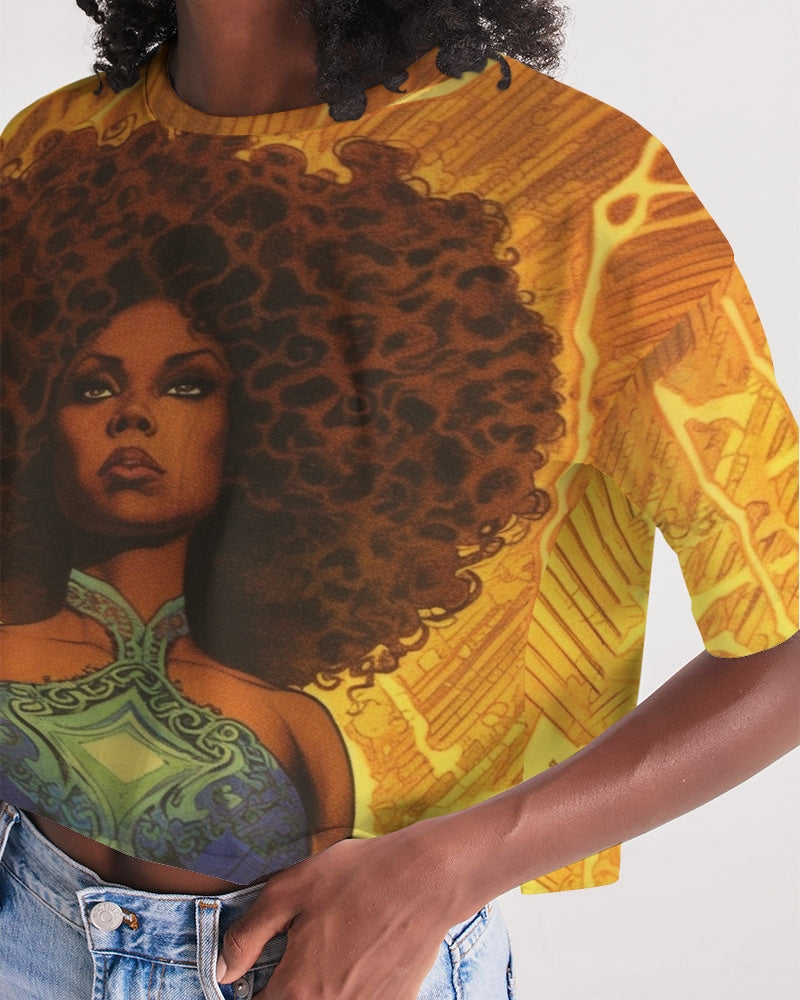 June Women's Lounge Cropped Tee