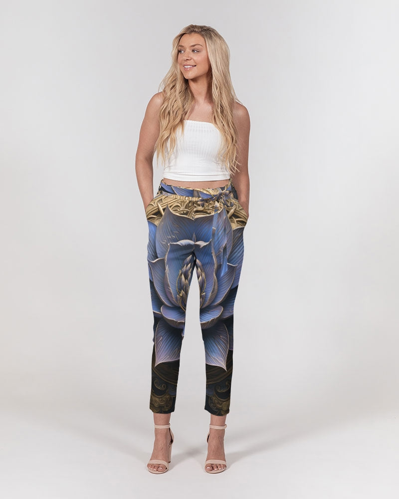 Lotus Women's Belted Tapered Pants