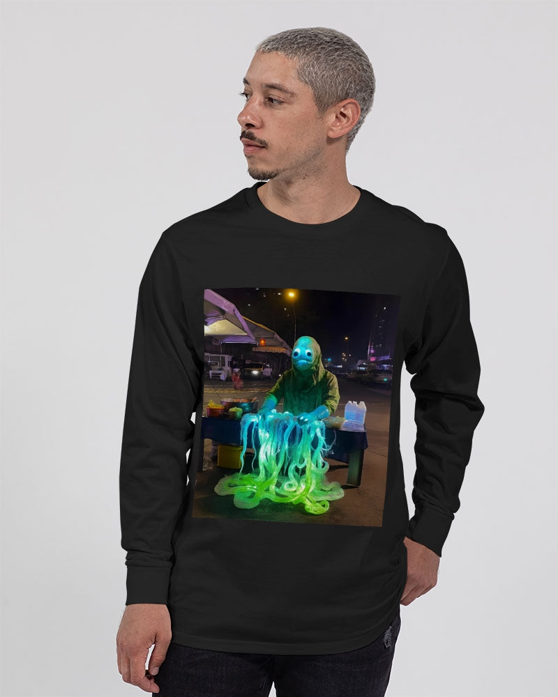Market Night Unisex Long Sleeve Tee | Lane Seven