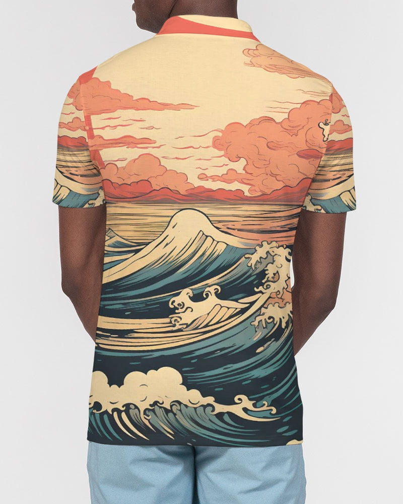 Tropical Haze Men's Slim Fit Short Sleeve Polo