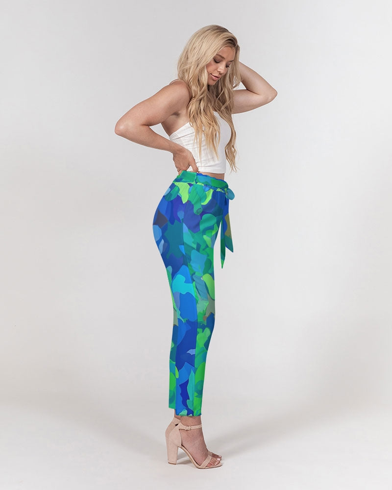 Atlantis Camo Women's Belted Tapered Pants