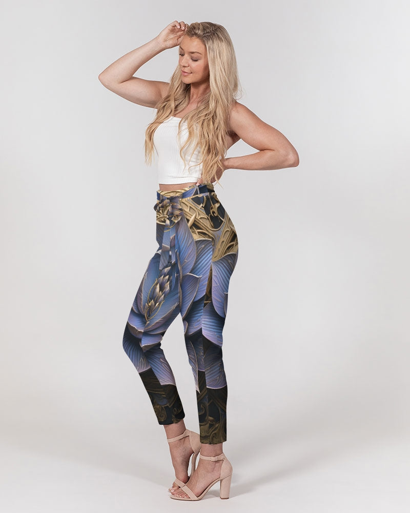 Lotus Women's Belted Tapered Pants