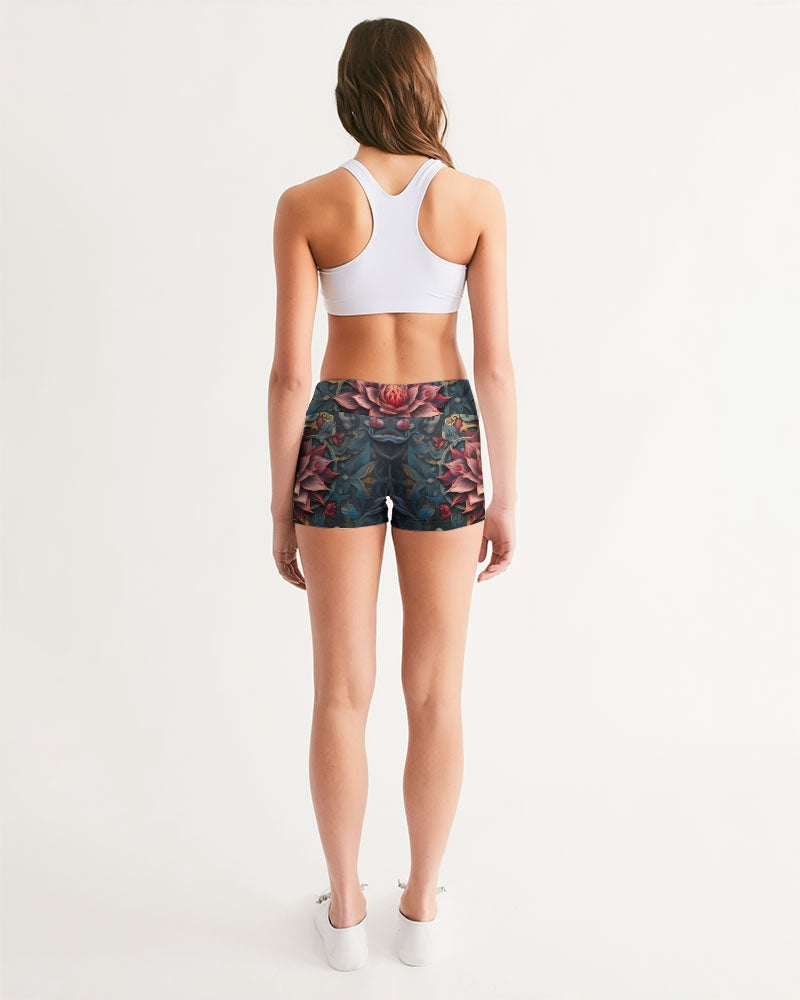 Lotus Women's Mid-Rise Yoga Shorts