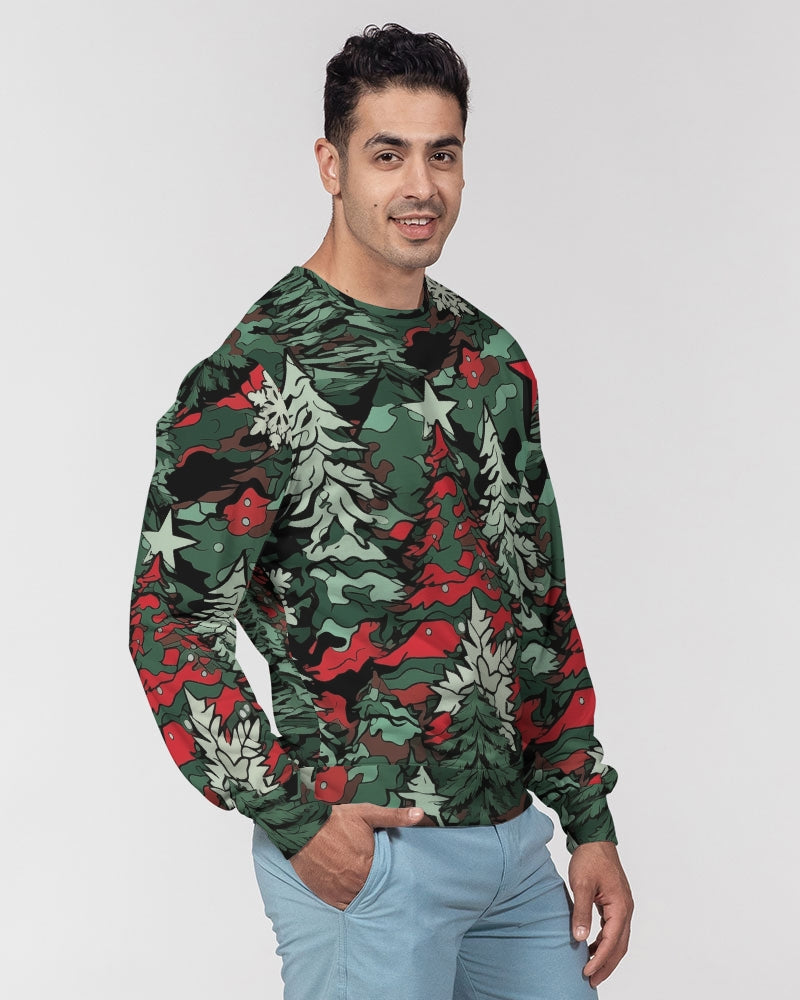 Tis The Seasoning Camo Men's Classic French Terry Crewneck Pullover