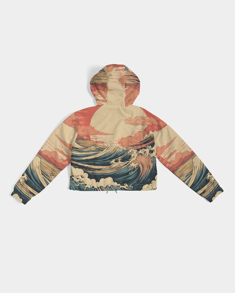 Tropical Haze Women's Cropped Windbreaker