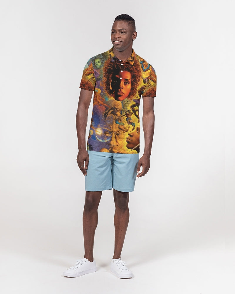 Wi-Fi Men's Slim Fit Short Sleeve Polo