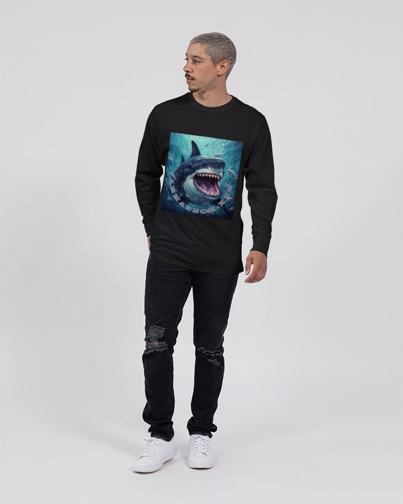 Shark Bite Unisex Long Sleeve Tee | Lane Seven
