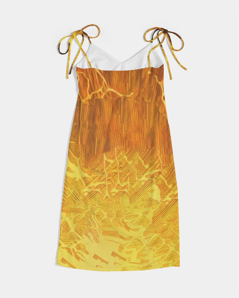 June Women's Tie Strap Split Dress