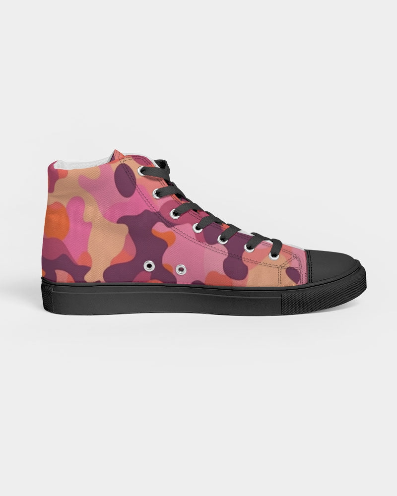 Op Camo Women's Hightop Canvas Shoe - Black