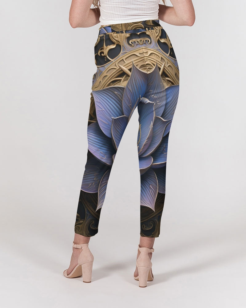 Lotus Women's Belted Tapered Pants