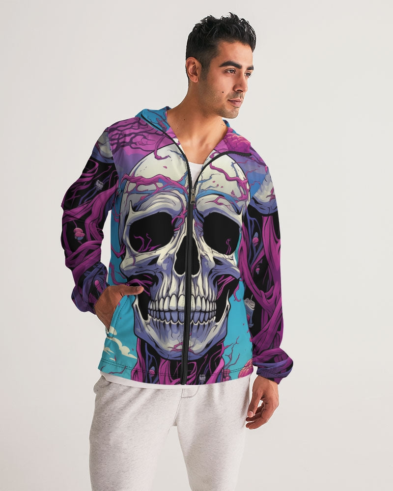 Skull Blossom Men's Windbreaker