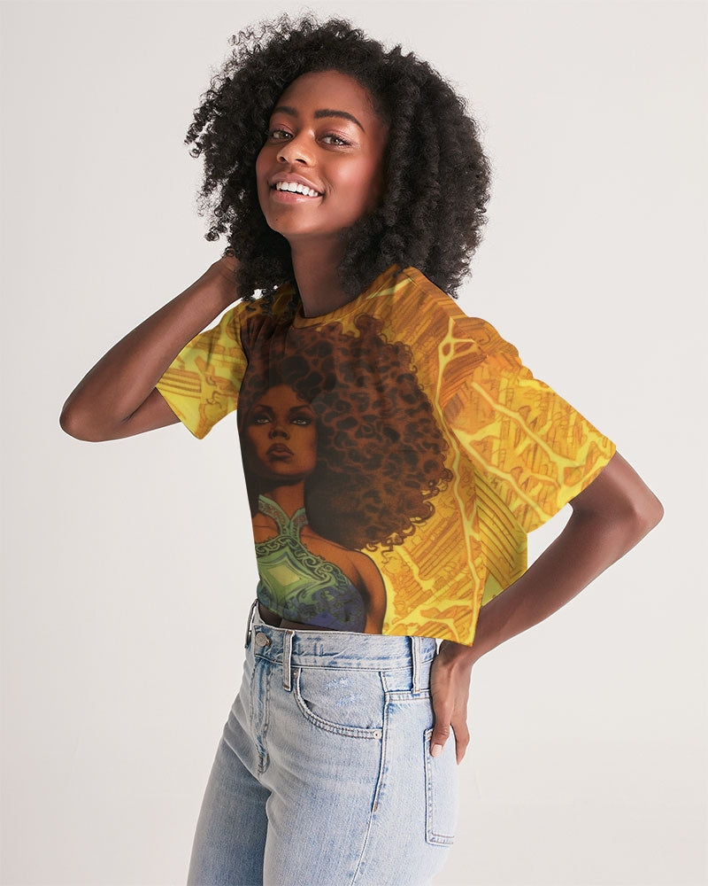 June Women's Lounge Cropped Tee