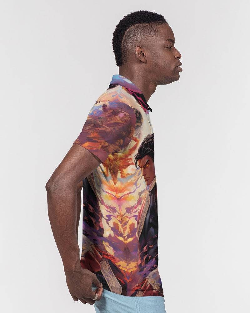 Then..and Only Then.. Men's Slim Fit Short Sleeve Polo