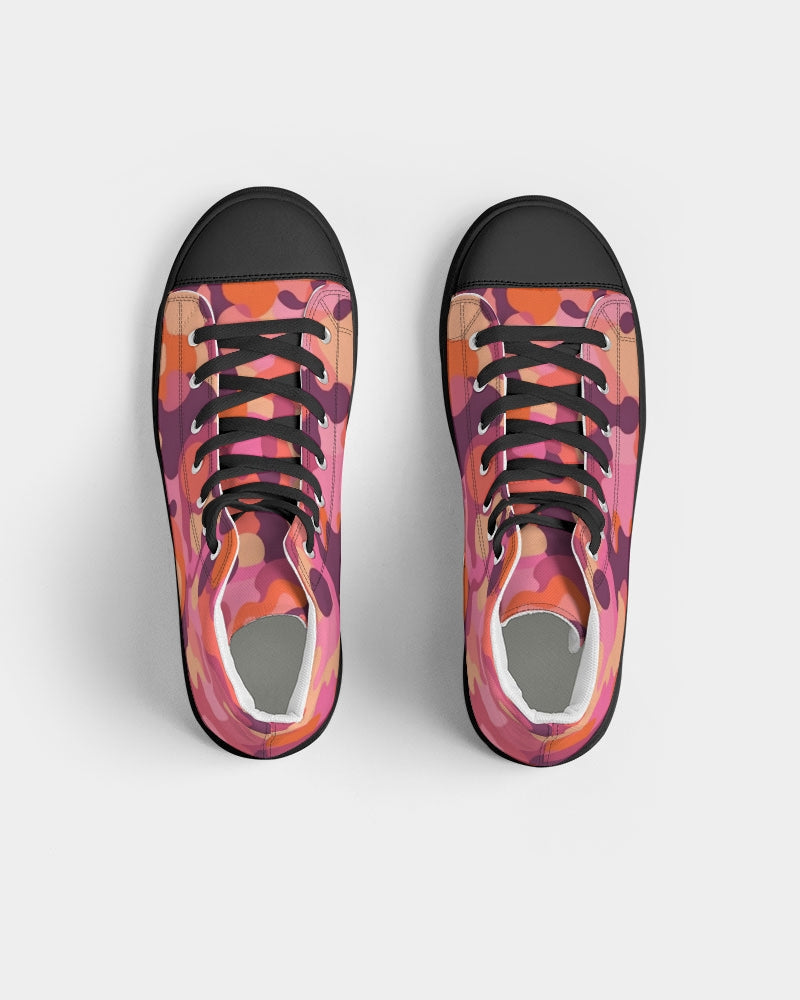 Op Camo Women's Hightop Canvas Shoe - Black