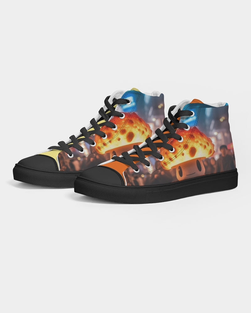 Mellow Mush Men's Hightop Canvas Shoe - Black