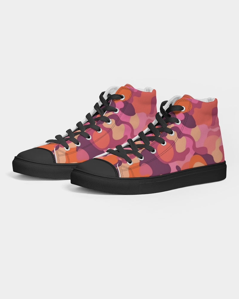 Op Camo Women's Hightop Canvas Shoe - Black