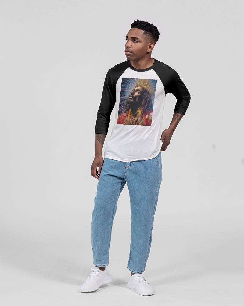 Saved Unisex Three-Quarter Sleeve Baseball Tee | Bella + Canvas