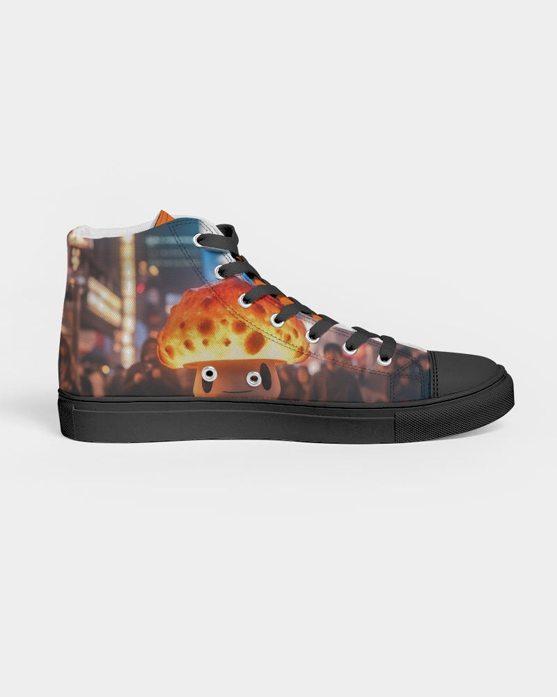 Mellow Mush Men's Hightop Canvas Shoe - Black