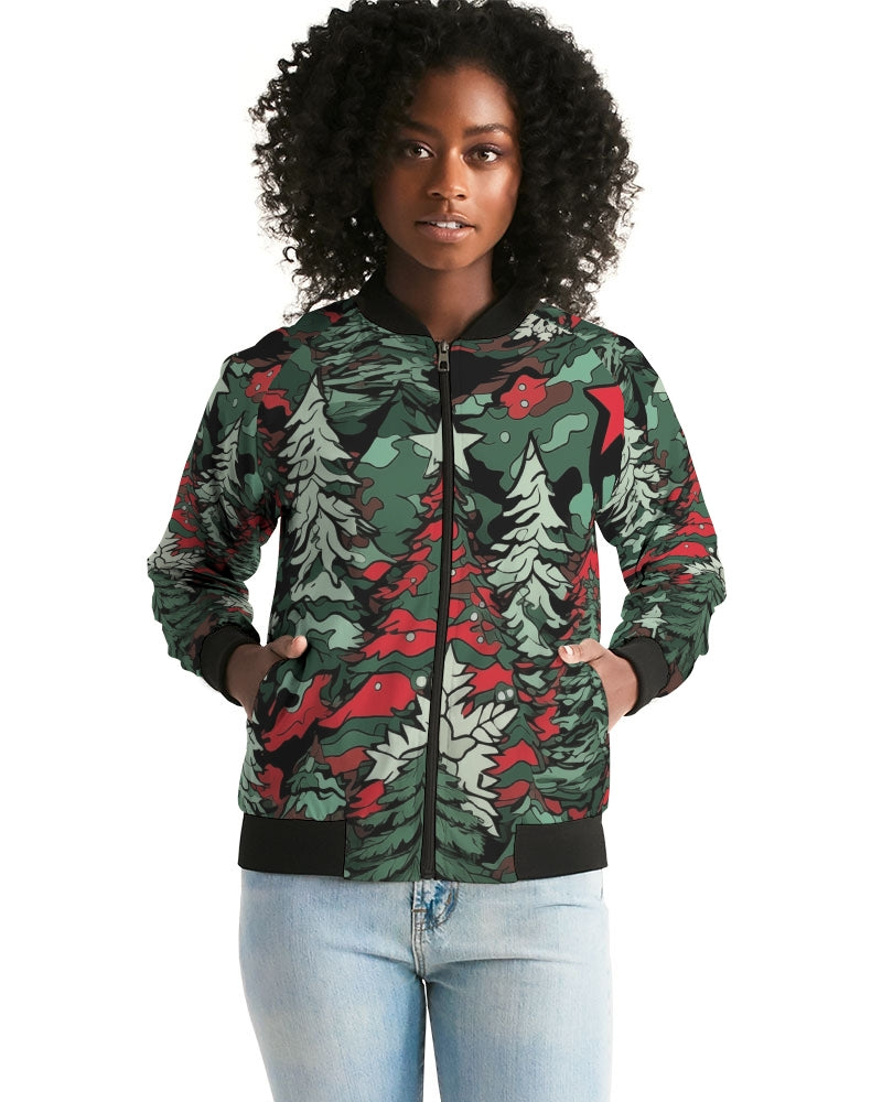 Tis The Seasoning Camo Women's Bomber Jacket