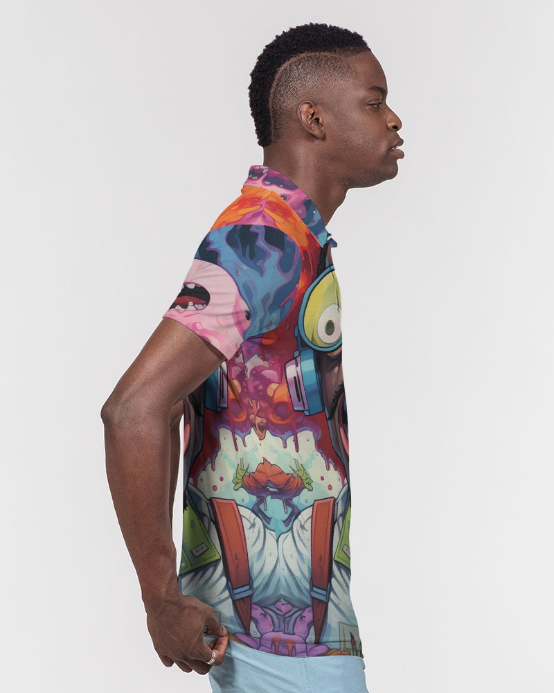 Ghost Bussin Men's Slim Fit Short Sleeve Polo