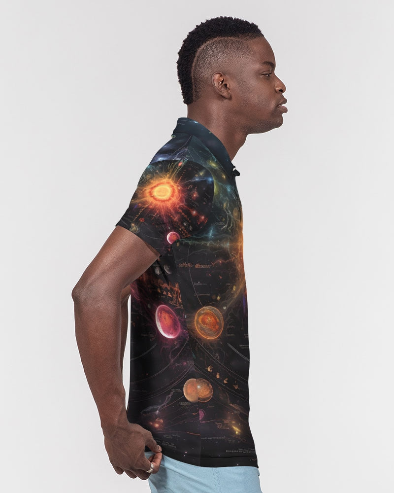 Solar Men's Slim Fit Short Sleeve Polo