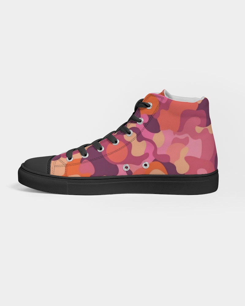 Op Camo Women's Hightop Canvas Shoe - Black