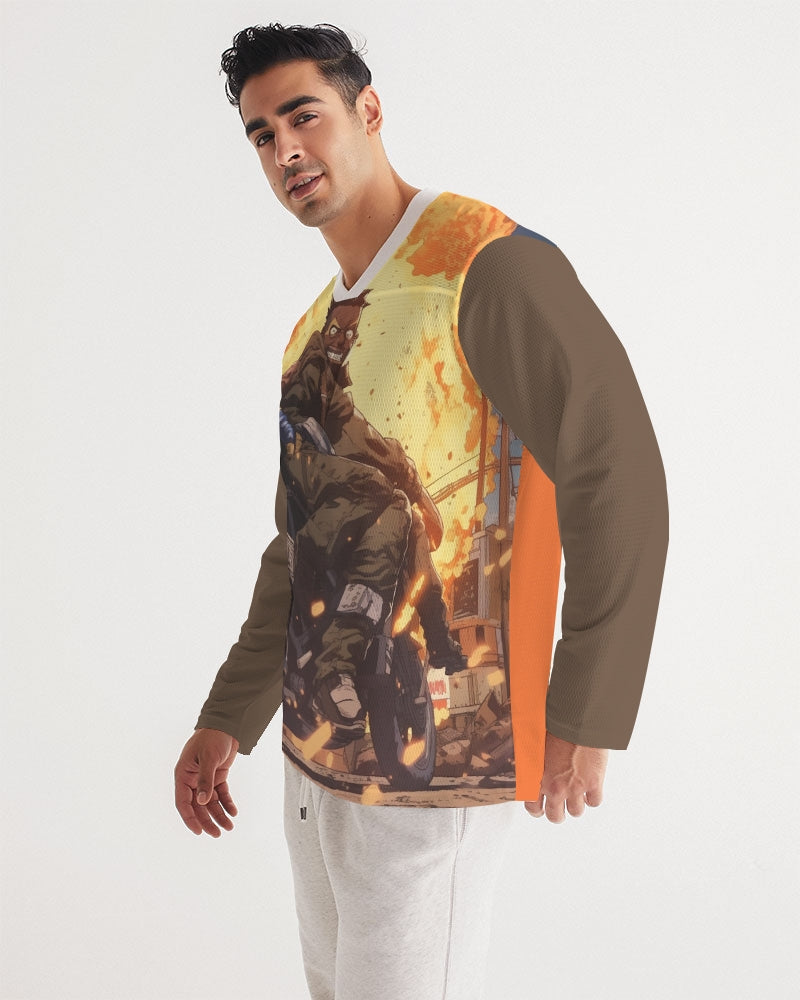Big Bidness Men's Long Sleeve Sports Jersey