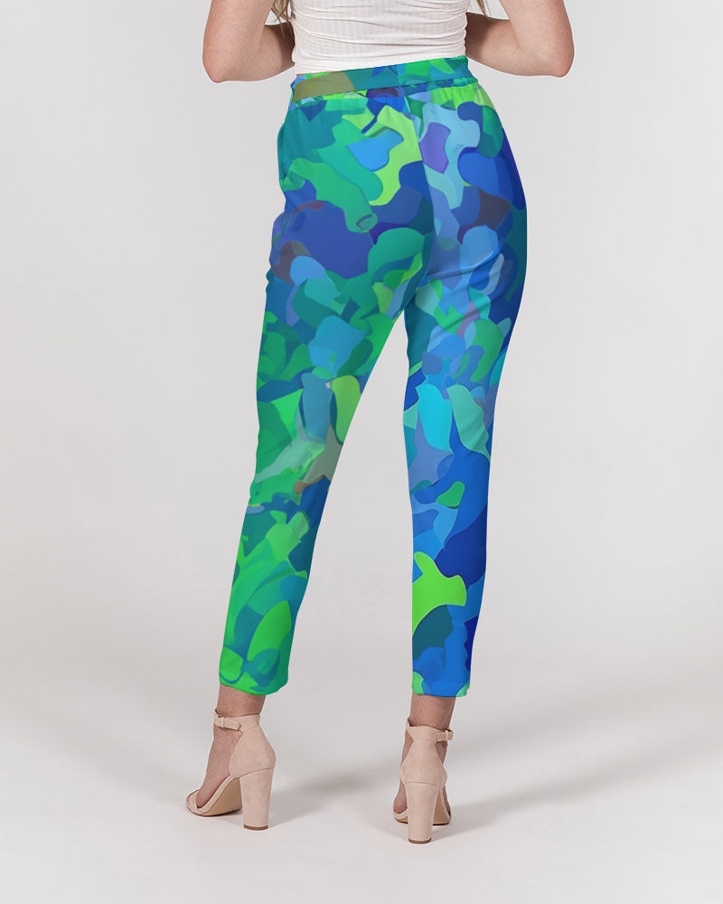 Atlantis Camo Women's Belted Tapered Pants