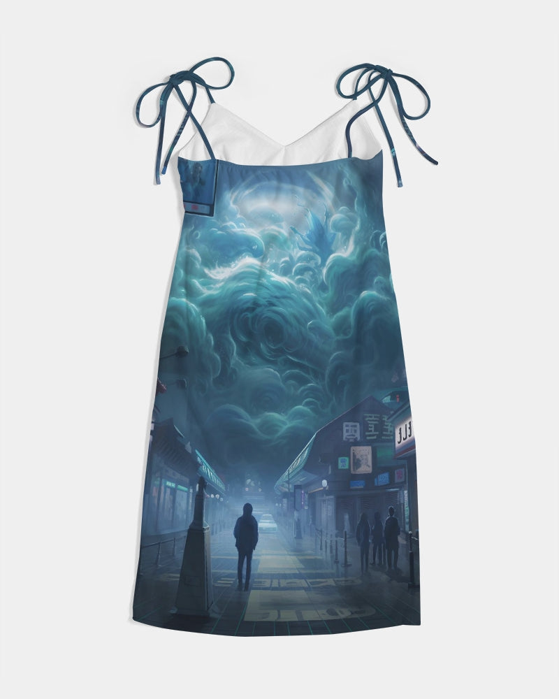 Seoul #02 Women's Tie Strap Split Dress